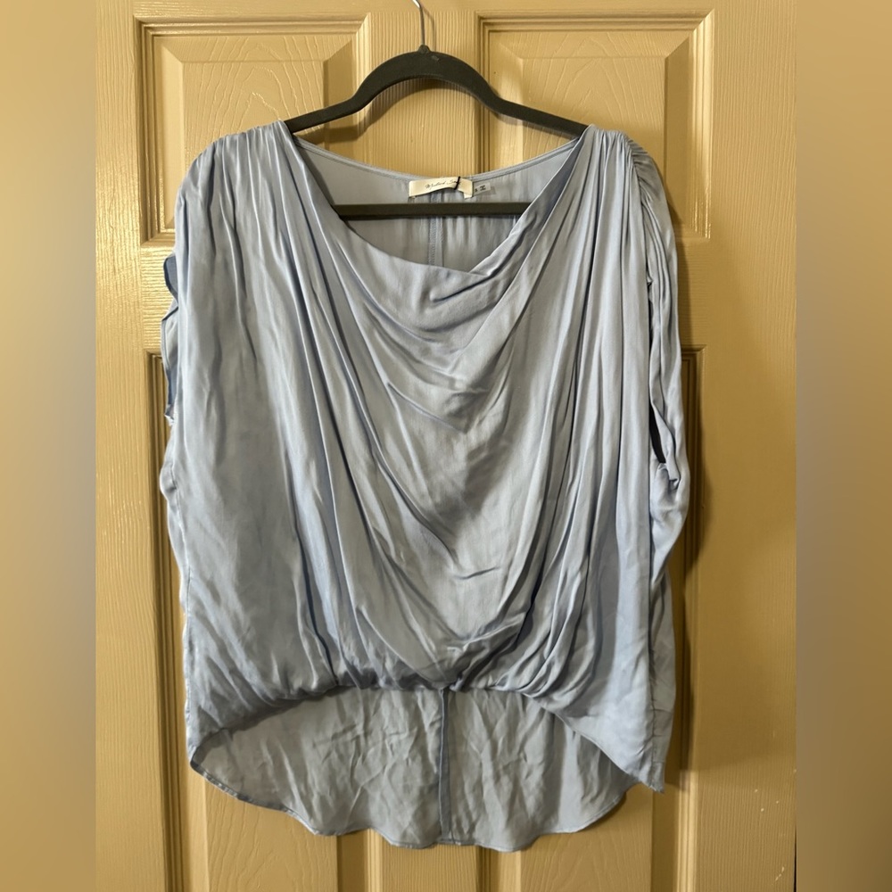 Mustard seed boutique light blue top new w tags